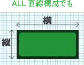 ALL直線構成でも